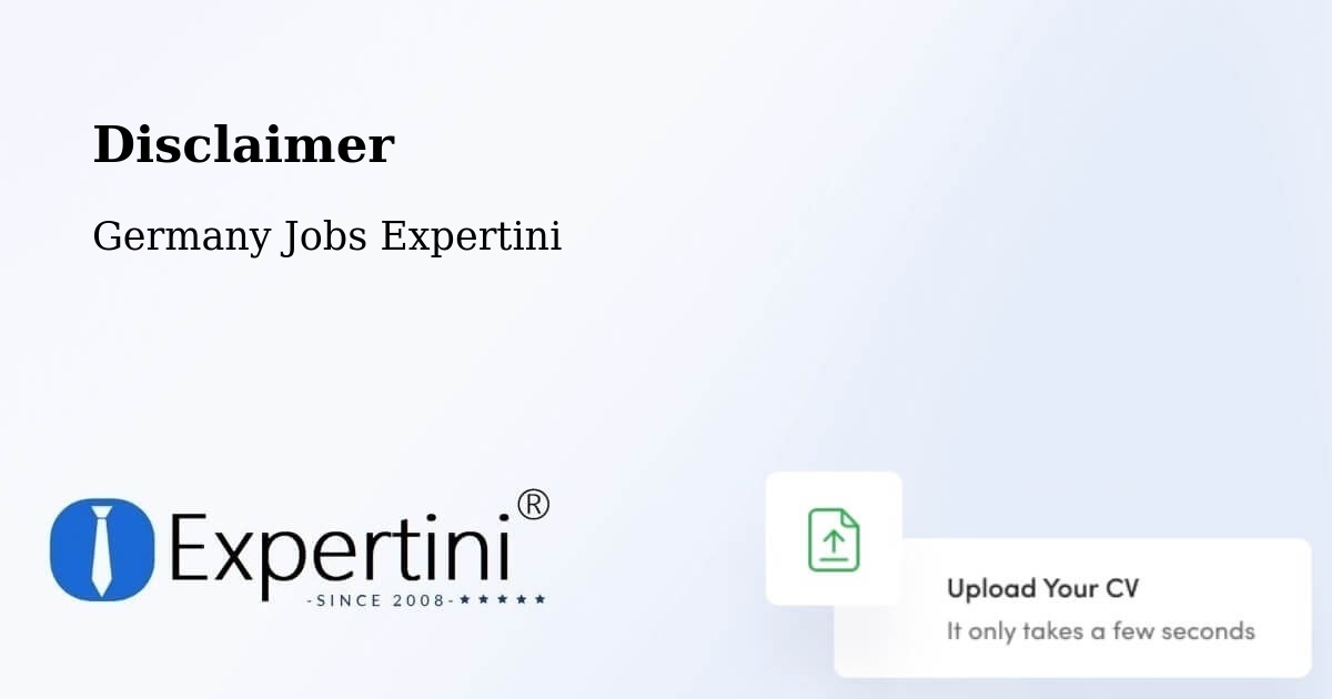 Disclaimer – Süplingen - Germany Jobs Expertini
