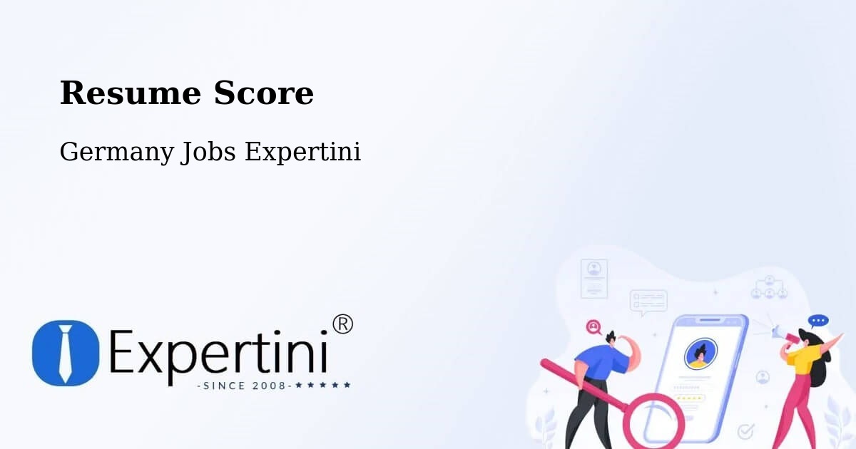 Resume Score & Job Description Match Tool – Süplingen - Germany Jobs Expertini